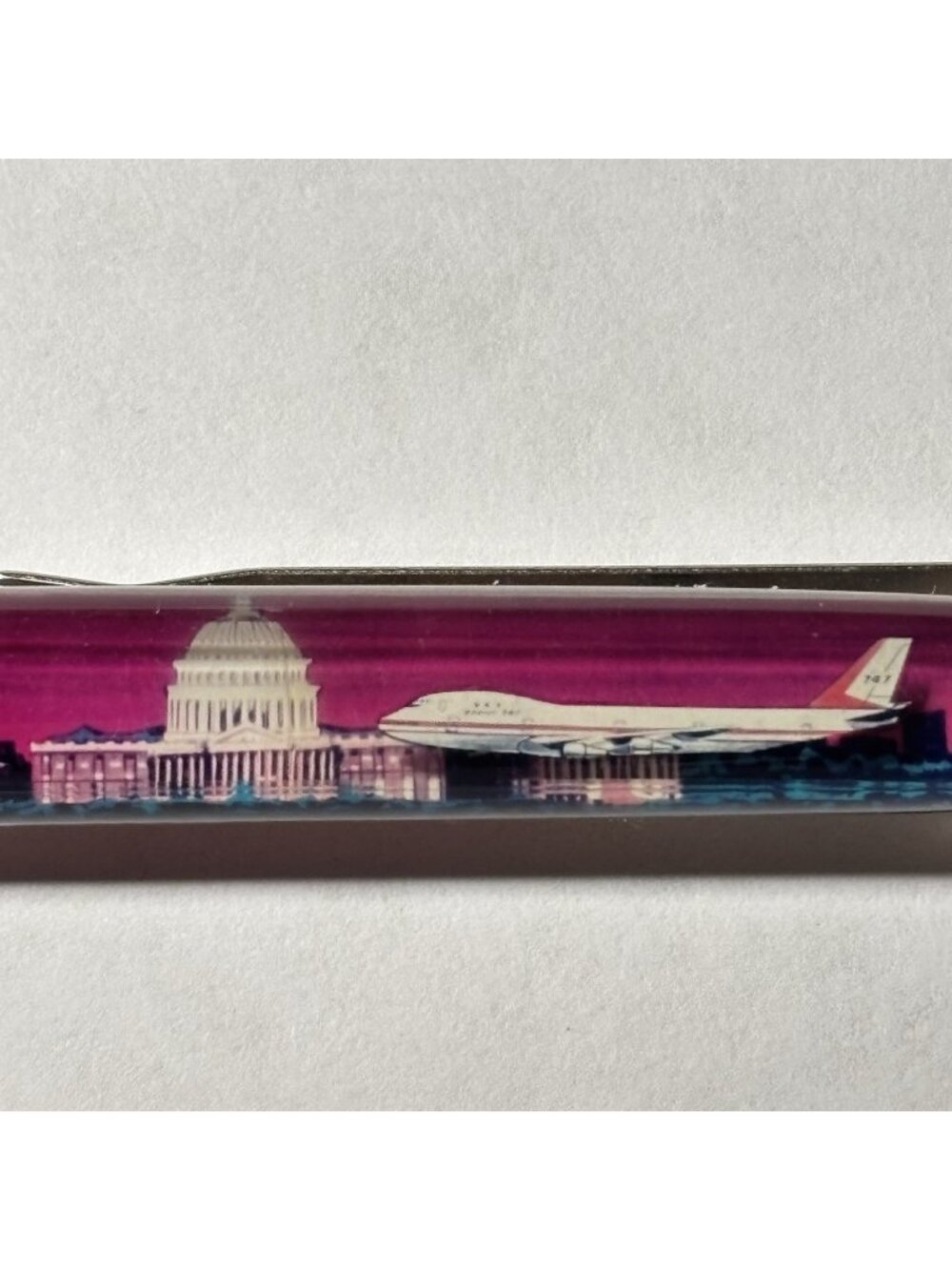 Washington DC Floaty Pen Nation's Capital 747 Airplane Moves by Capitol Vintage